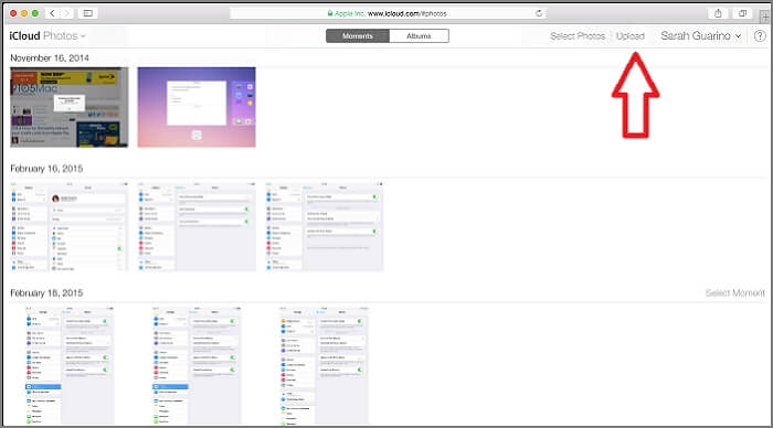 Exportieren Sie Fotos von Google Fotos nach iCloud