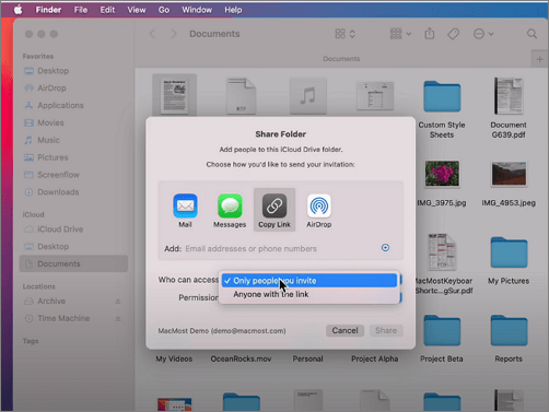 Berechtigung festlegen