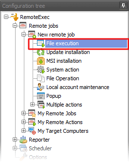 Wählen Sie „Dateiausführung“.