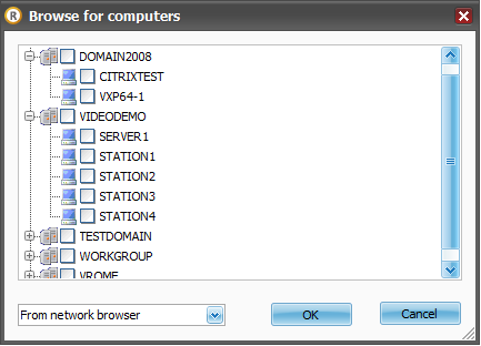 Wählen Sie den Computer aus