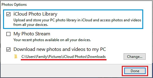 icloud-bibliothek aktivieren