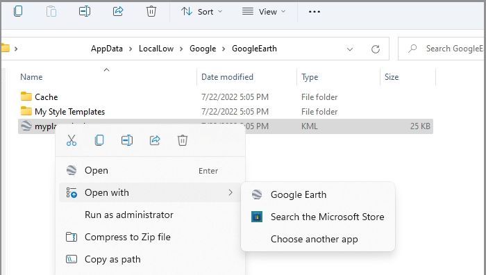 Schneiden Sie die KML-Datei aus