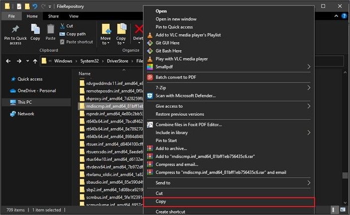 Wählen Sie die Kopieroption