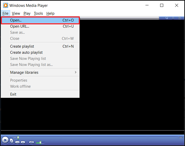windows media player datei öffnen