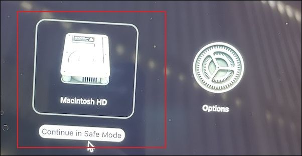 apple silicon mac im abgesicherten Modus