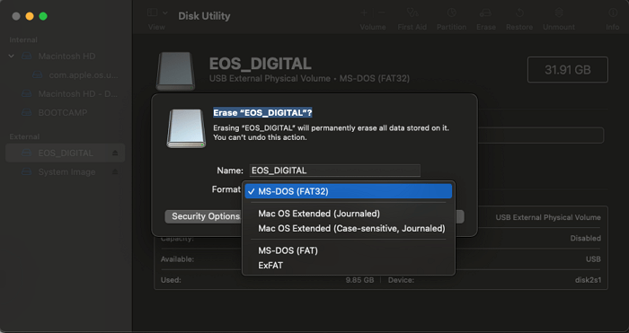 USB-Laufwerk formatieren