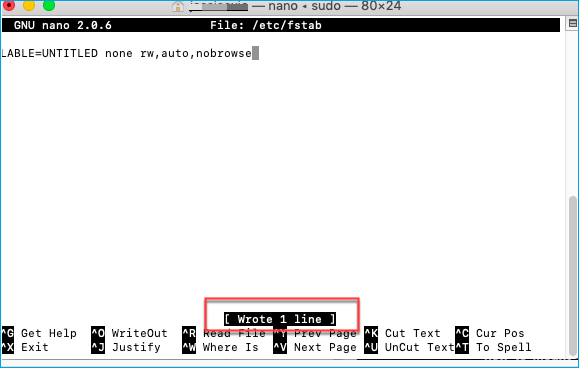 Speichern der bearbeiteten Datei